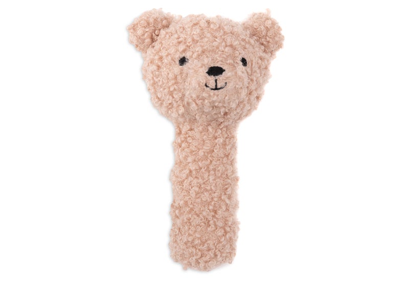 Jollein Rattle Teddy Bear Wild Rose - Image 1